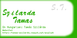 szilarda tamas business card