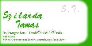 szilarda tamas business card